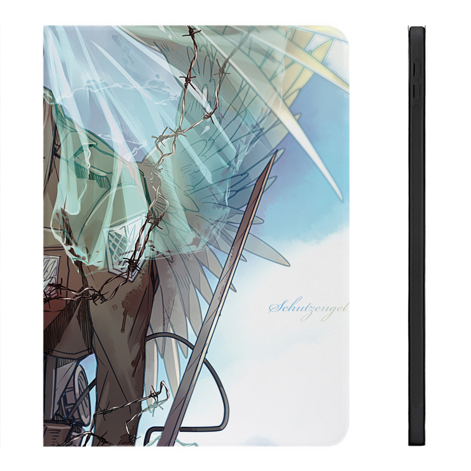（画像用） 進撃の巨人 Attack on Titan IPadケース ペンホルダー付き ブックスタイルデザイン